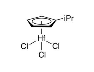 i-Propylcyclopentadienylhafnium trichloride Chemical Structure